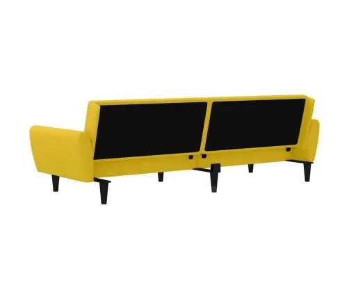 2-Vietīga Dīvāngulta, Dzeltens Samts Vidaxl