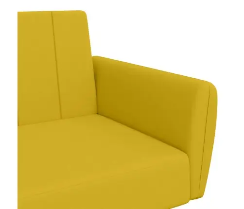 2-Vietīga Dīvāngulta, Dzeltens Samts Vidaxl