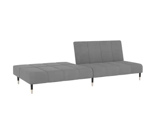 2-Vietīga Dīvāngulta, Gaiši Pelēks Samts Vidaxl