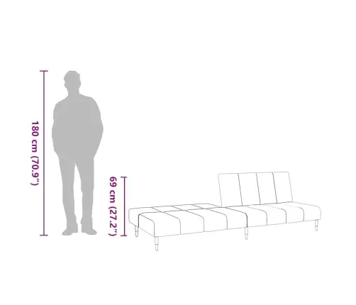 2-Vietīga Dīvāngulta, Tumši Zaļš Samts Vidaxl