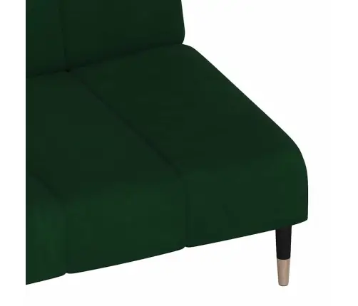2-Vietīga Dīvāngulta, Tumši Zaļš Samts Vidaxl