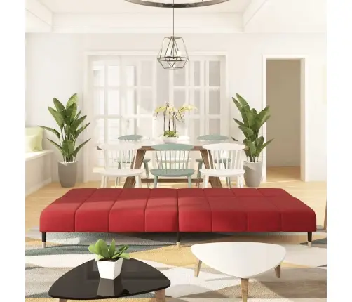 2-Vietīga Dīvāngulta, Vīnsarkans Samts Vidaxl