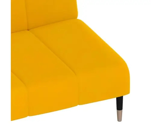 2-Vietīga Dīvāngulta, Dzeltens Samts Vidaxl