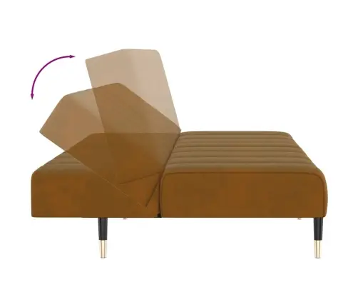 2-Kohaline Diivanvoodi, Pruun, Samet