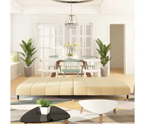 2-Kohaline Diivanvoodi, Kreemjas, Samet