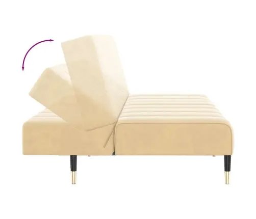 2-Kohaline Diivanvoodi, Kreemjas, Samet