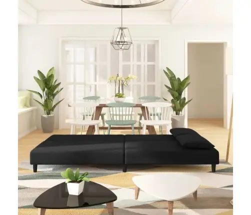 2-Kohaline Diivanvoodi Patjadega, Must, Samet