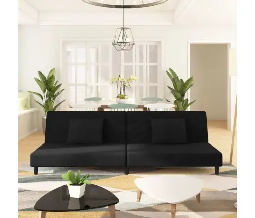 2-Kohaline Diivanvoodi Patjadega, Must, Samet