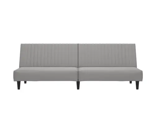 2-Vietīga Dīvāngulta, Gaiši Pelēks Samts Vidaxl
