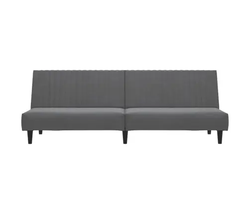 Dvivietė Sofa-Lova, Tamsiai Pilkos Spalvos, Aksomas