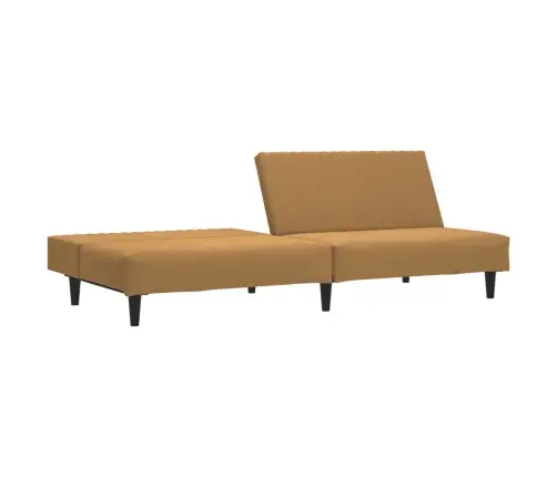 Dvivietė Sofa-Lova, Rudos Spalvos, Aksomas