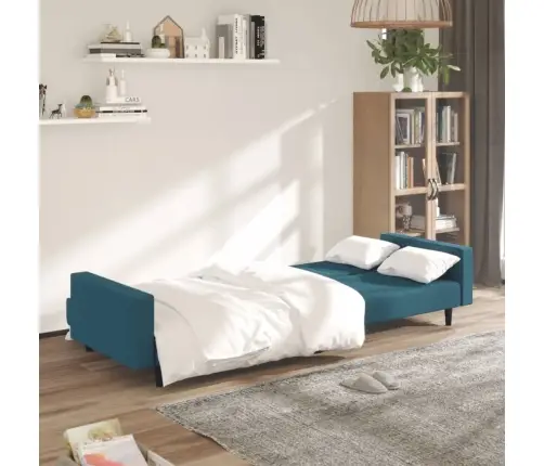 2-Vietīga Dīvāngulta, Zils Samts Vidaxl