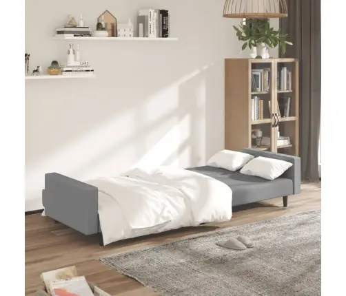 2-Vietīga Dīvāngulta, Gaiši Pelēks Samts Vidaxl