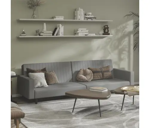 2-Vietīga Dīvāngulta, Gaiši Pelēks Samts Vidaxl