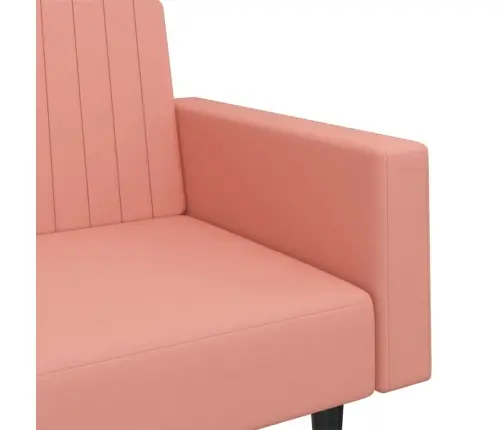 2-Vietīga Dīvāngulta, Rozā Samts Vidaxl