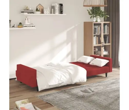 2-Vietīga Dīvāngulta, Vīnsarkans Samts Vidaxl