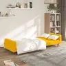Dvivietė Sofa-Lova, Geltonos Spalvos, Aksomas