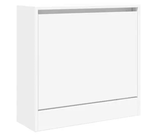 Spintelė Batams, Baltos Spalvos, 60X21X57cm Apdirbta Mediena