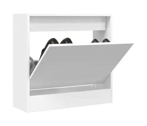 Spintelė Batams, Baltos Spalvos, 60X21X57cm Apdirbta Mediena