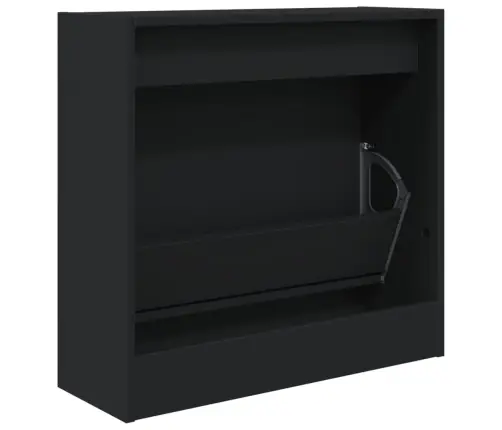 Jalatsikapp, Must, 60X21X57 cm Tehispuit