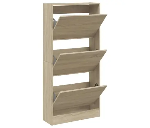 Spintelė Batams, Sonoma Ąžuolo, 60X21X125,5cm Apdirbta Mediena