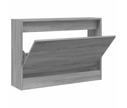 Spintelė Batams, Pilka Ąžuolo, 80X21X57cm Apdirbta Mediena