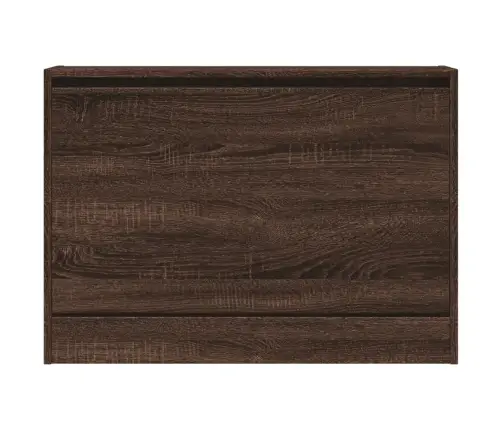 Apavu Skapītis, Brūna Ozola, 80X21X57 Cm, Inženierijas Koks Vidaxl