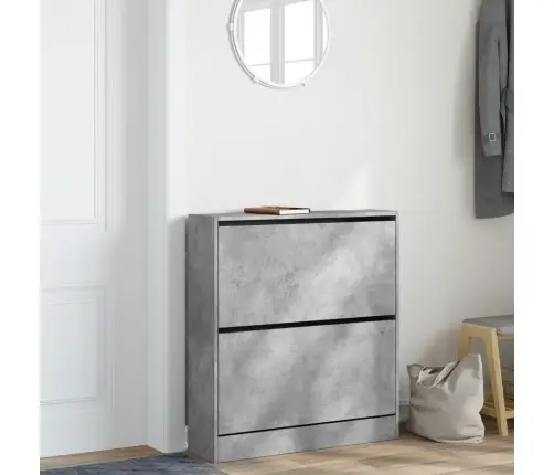 Jalatsikapp, Betoonhall, 80 X 21 X 87,5 cm Tehispuit