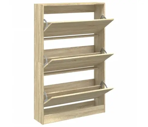 Apavu Skapītis, Ozolkoka, 80X21X125,5 Cm, Inženierijas Koks Vidaxl