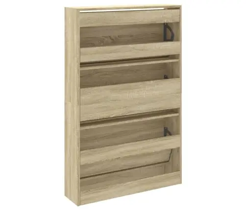 Apavu Skapītis, Ozolkoka, 80X21X125,5 Cm, Inženierijas Koks Vidaxl