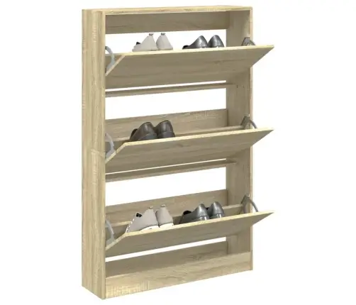 Apavu Skapītis, Ozolkoka, 80X21X125,5 Cm, Inženierijas Koks Vidaxl