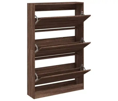 Spintelė Batams, Ruda Ąžuolo, 80X21X125,5cm Apdirbta Mediena