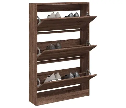 Spintelė Batams, Ruda Ąžuolo, 80X21X125,5cm Apdirbta Mediena