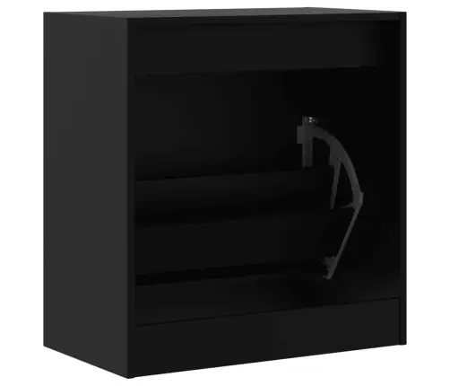 Spintelė Batams, Juodos Spalvos, 60X34X63,5cm Apdirbta Mediena