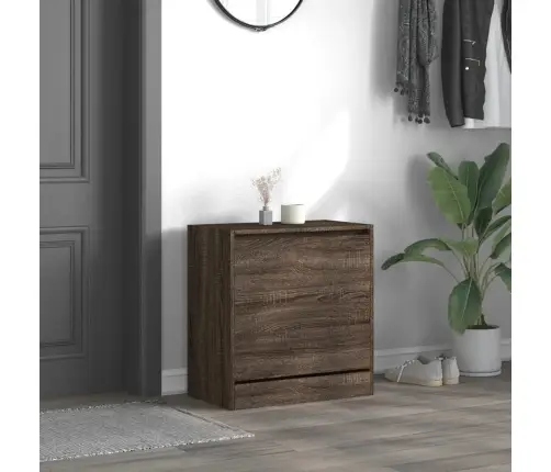 Apavu Skapītis, Ozolkoka, 60X34X63,5 Cm, Inženierijas Koks Vidaxl