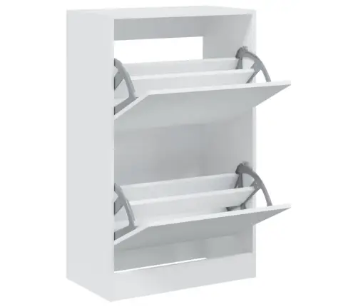 Spintelė Batams, Baltos Spalvos, 60X34X96,5cm Apdirbta Mediena