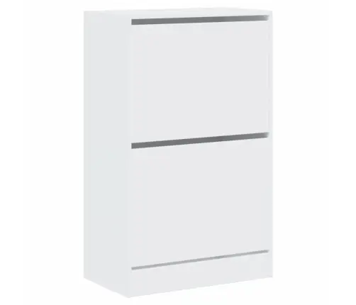 Spintelė Batams, Baltos Spalvos, 60X34X96,5cm Apdirbta Mediena