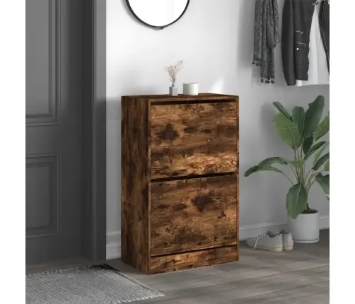 Spintelė Batams, Dūminio Ąžuolo, 60X34X96,5cm Apdirbta Mediena