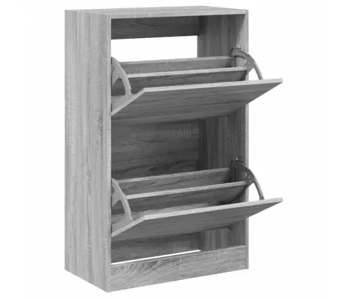 Jalatsikapp, Hall Sonoma Tamm, 60 X 34 X 96,5 cm Tehispuit