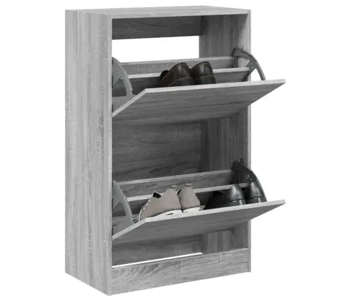 Jalatsikapp, Hall Sonoma Tamm, 60 X 34 X 96,5 cm Tehispuit