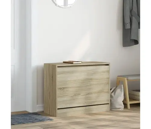 Apavu Skapītis, Ozolkoka Krāsa, 80X34X63 Cm, Inženierijas Koks Vidaxl