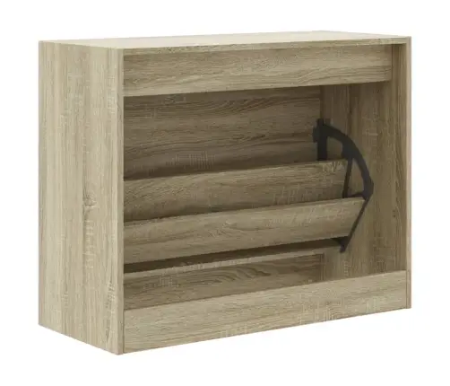 Apavu Skapītis, Ozolkoka Krāsa, 80X34X63 Cm, Inženierijas Koks Vidaxl