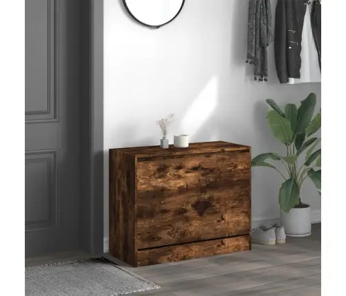 Apavu Skapītis, Ozolkoka Krāsa, 80X34X63 Cm, Inženierijas Koks Vidaxl