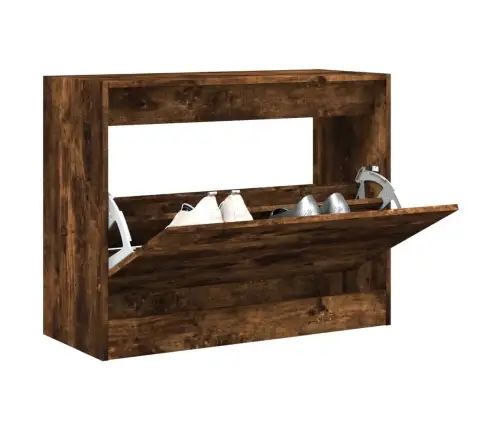 Apavu Skapītis, Ozolkoka Krāsa, 80X34X63 Cm, Inženierijas Koks Vidaxl