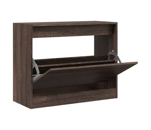 Spintelė Batams, Ruda Ąžuolo, 80X34X63cm Apdirbta Mediena