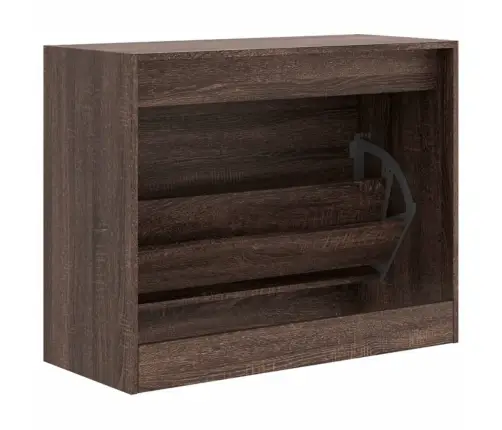 Spintelė Batams, Ruda Ąžuolo, 80X34X63cm Apdirbta Mediena