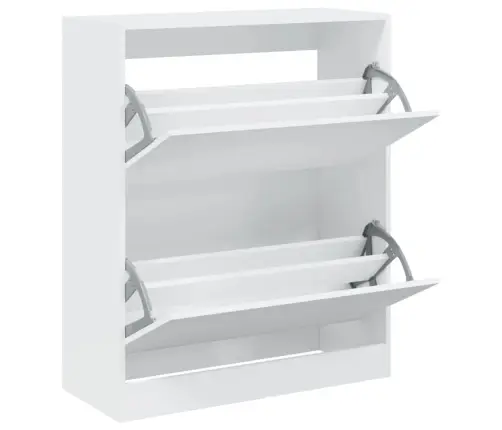 Jalatsikapp, Valge, 80 X 34 X 96,5 cm Tehispuit