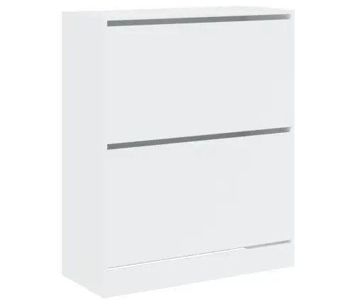 Jalatsikapp, Valge, 80 X 34 X 96,5 cm Tehispuit