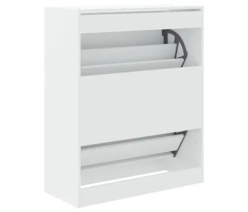 Jalatsikapp, Valge, 80 X 34 X 96,5 cm Tehispuit