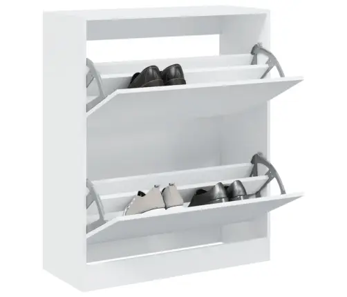 Jalatsikapp, Valge, 80 X 34 X 96,5 cm Tehispuit